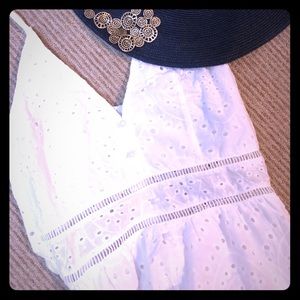 Lace white maxi summer dress